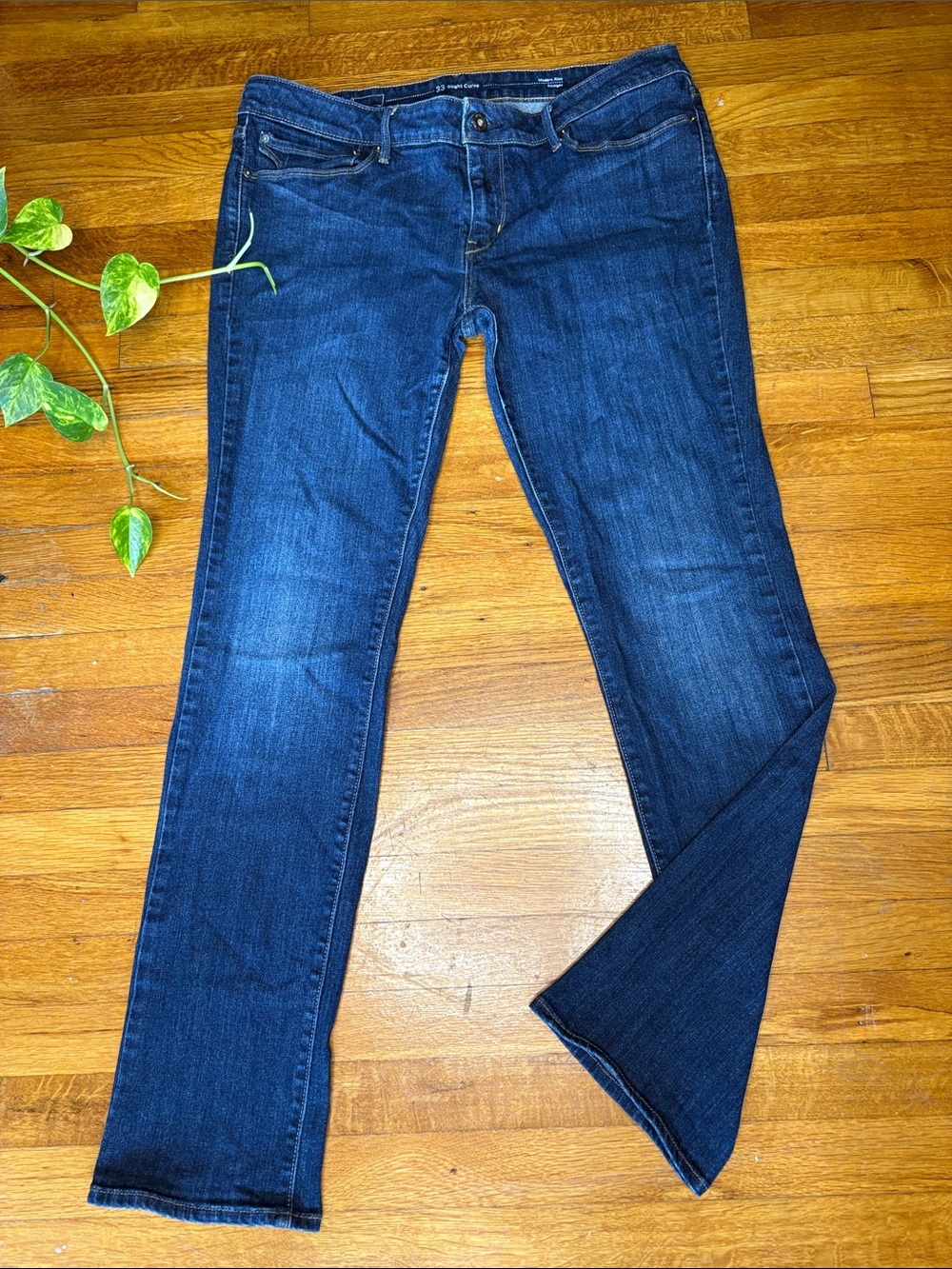 Levi's Dark Blue Flare Wide-Leg Jeans